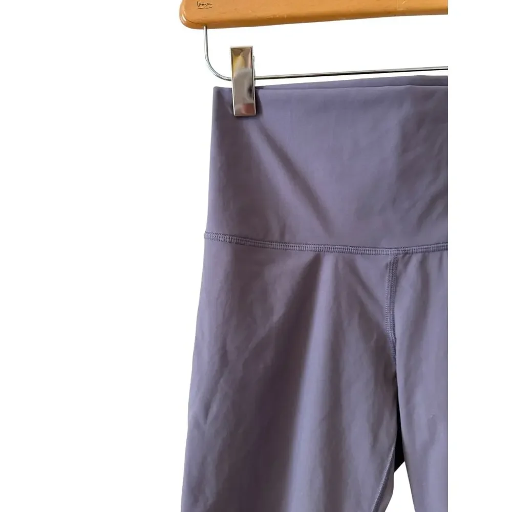 Everlane Perform High Waisted Bike Shorts Lavender S